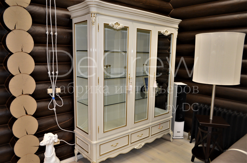 Изображение: Шкаф витрина для посуды 1