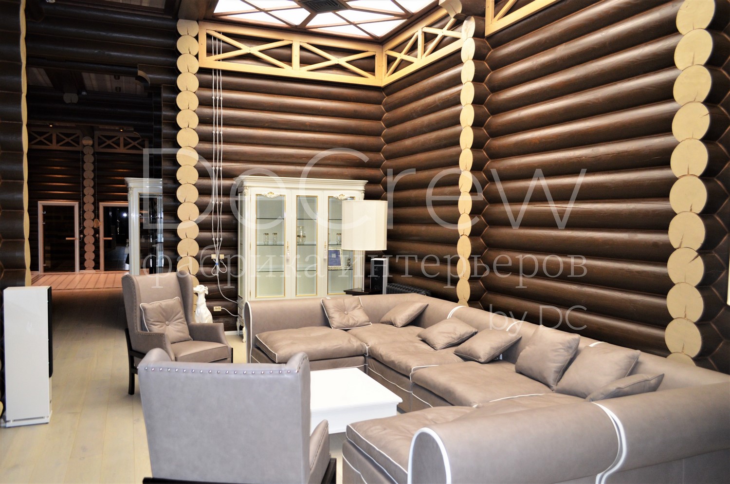 Изображение: Шкаф витрина для посуды 1