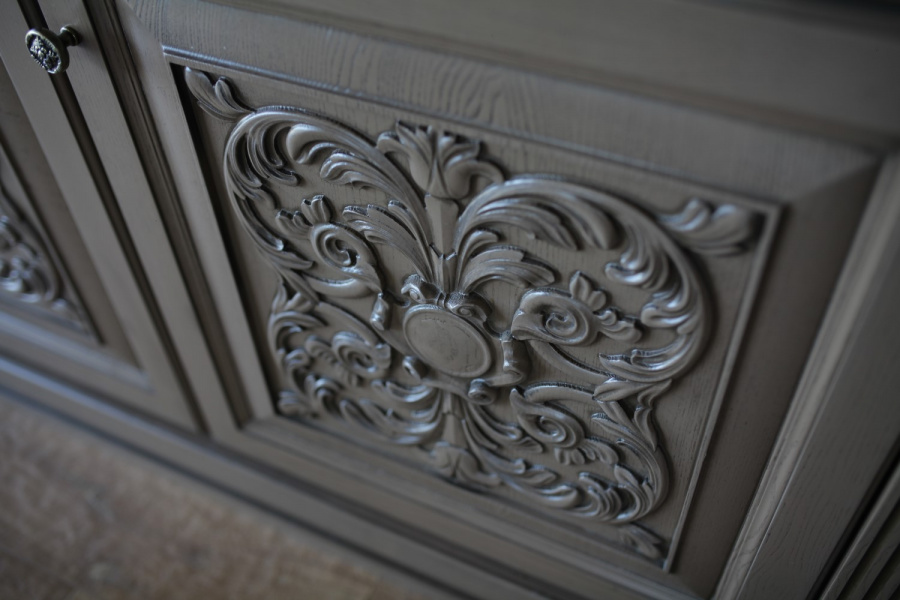 Изображение: Шкаф витрина для посуды 2