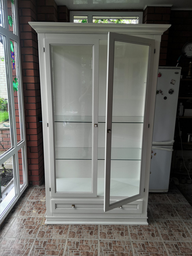 Изображение: Шкаф витрина для посуды 6