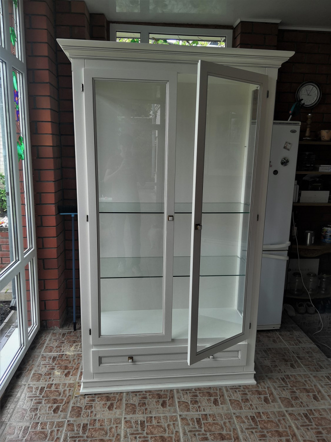 Изображение: Шкаф витрина для посуды 6