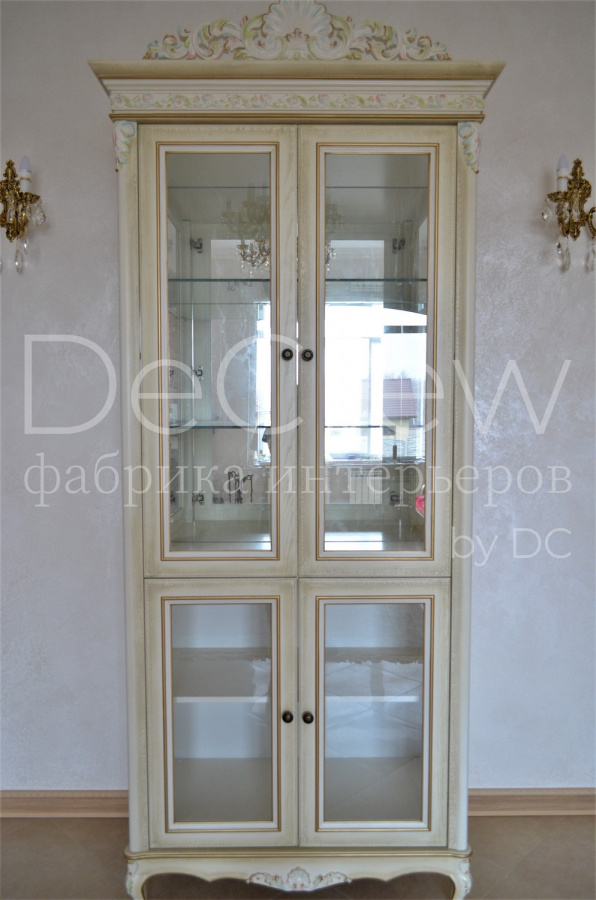 Изображение: Шкаф витрина для посуды 3