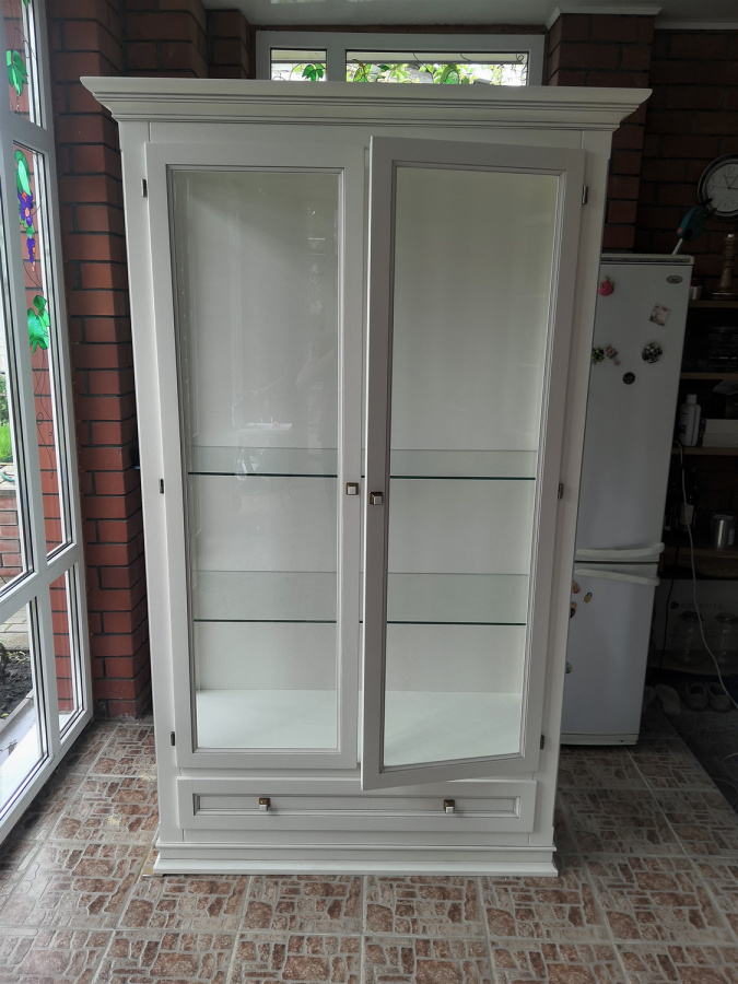 Изображение: Шкаф витрина для посуды 6