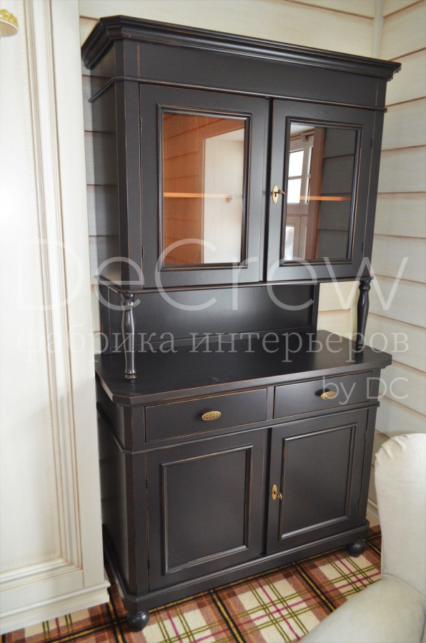 Изображение: Шкаф витрина для посуды 4