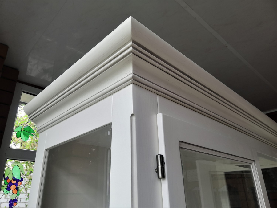 Изображение: Шкаф витрина для посуды 6